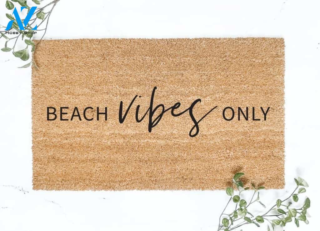 Beach Vibes Only Doormat Housewarming Gift Family Welcome Mat Gift for Friend Family