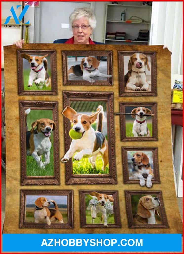 Beagle Blanket, 3D Beagle Fleece Blanket