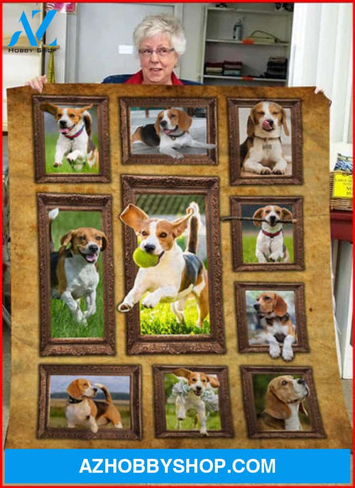 Beagle Blanket, 3D Beagle Fleece Blanket