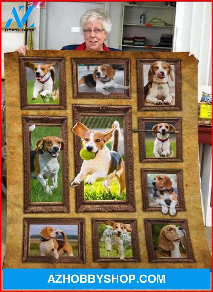 Beagle Blanket, 3D Beagle Fleece Blanket
