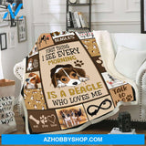 Beagle Blanket, First Thing I See Every Morning Is A Beagle Who Loves Me Blanket