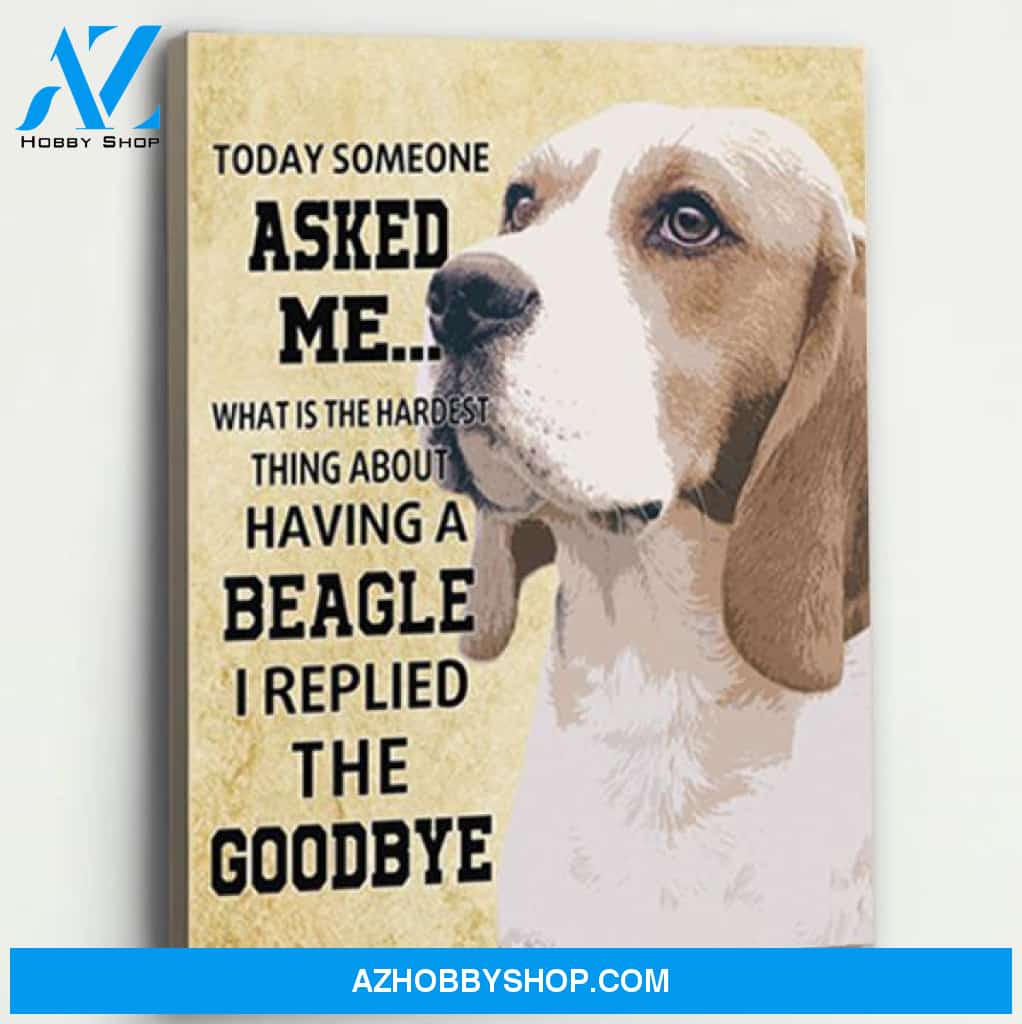Beagle Dog Canvas Prints Wall Art - Matte Canvas