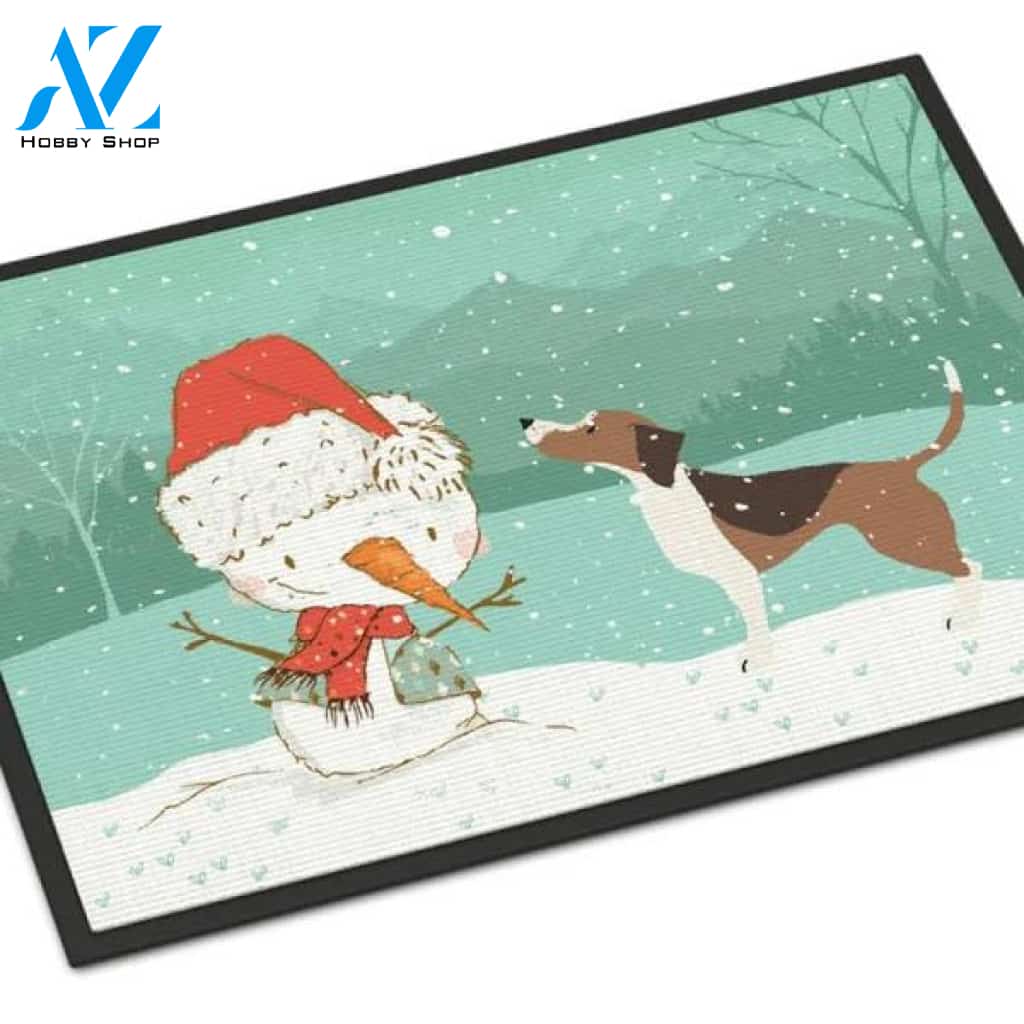 Beagle Dog Snowman Doormat Welcome Mat Housewarming Gift Home Decor Funny Doormat Gift Idea For Friend Happy Winter Gift Ideas