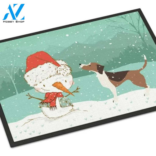 Beagle Dog Snowman Doormat Welcome Mat Housewarming Gift Home Decor Funny Doormat Gift Idea For Friend Happy Winter Gift Ideas