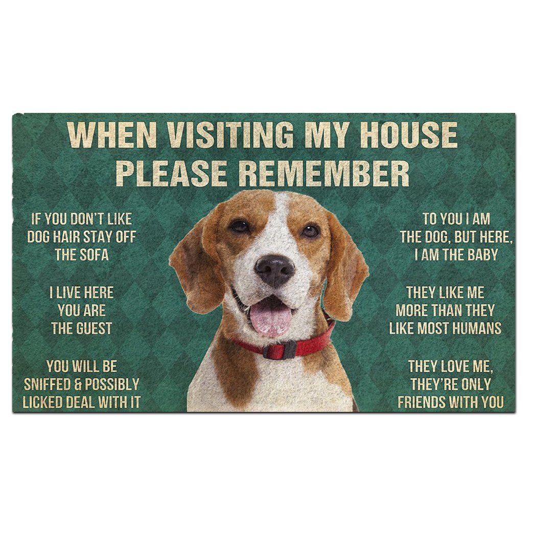Beagle's Rules Doormat
