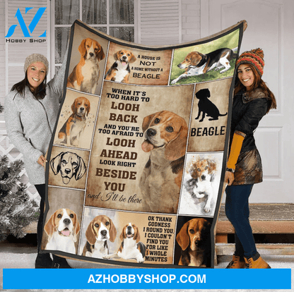 Beagle Fleece Blanket, A House Is Not A Home Without A Beagle Gift For Beagle Family Friend Birthday Gift Home Decor Bedding Couch Sofa Soft And Comfy Cozy