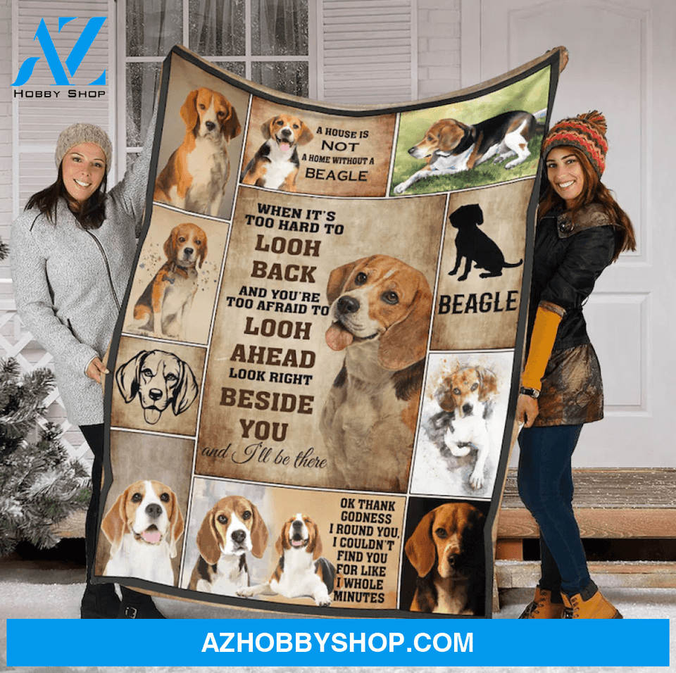 Beagle Fleece Blanket, A House Is Not A Home Without A Beagle Gift For Beagle Family Friend Birthday Gift Home Decor Bedding Couch Sofa Soft And Comfy Cozy