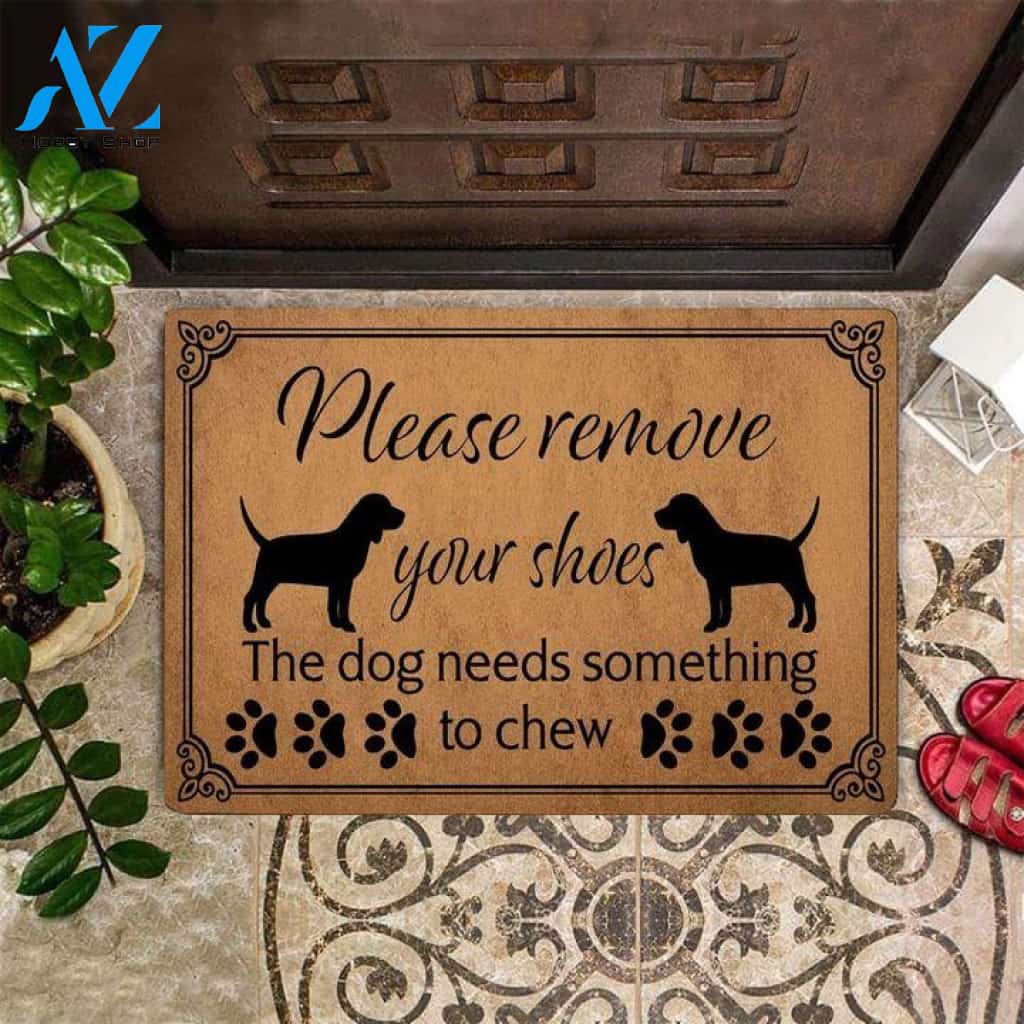 Beagle Please Remove Your Shoes Funny Indoor And Outdoor Doormat Warm House Gift Welcome Mat Birthday Gift For Dog Lovers