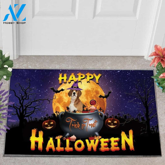 Beagle Trick Or Treat Happy Halloween Welcome Funny Doormat Gift For Dog Lovers Home Decor Warm House Gift Welcome Mat Halloween Decor