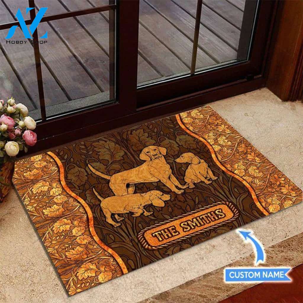 Beagle Unique Brown Custom Doormat