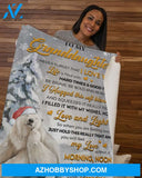 Bear Never Forget That I Love You-To Granddaughter Fleece Blanket