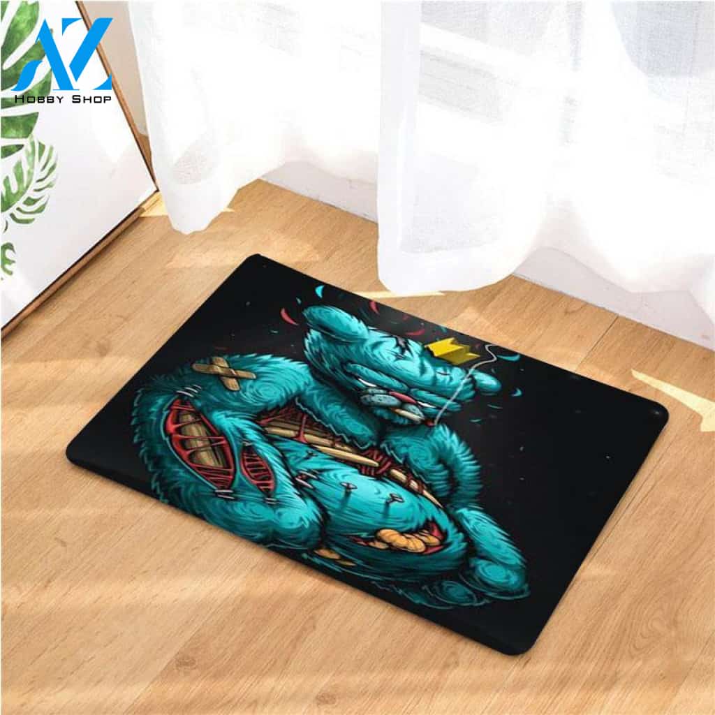 bear wallpaper doormats