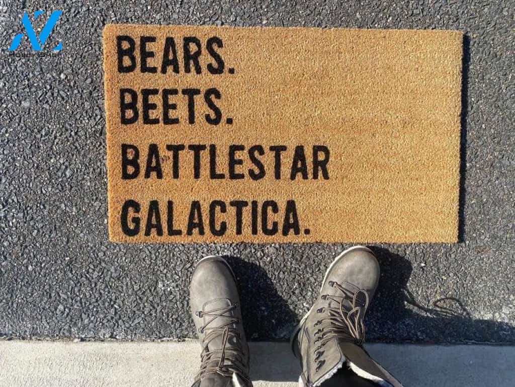 Bears. Beets. Battlestar galactica doormat