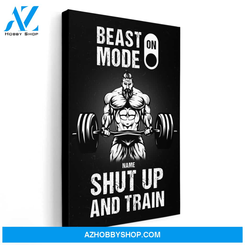Beast Mode - Personalized Poster/Canvas - Birthday Gift For Gymer - Old Man Lifting