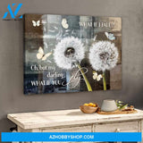 Beautiful Butterfly and Dandelion Canvas Oh but my Darling, What if you Fly Wall Art Decor