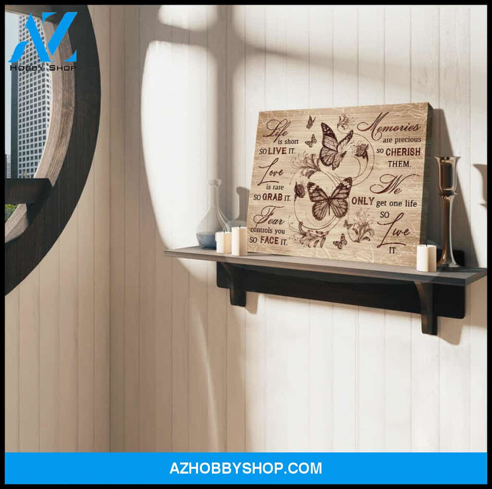 Beautiful Butterfly Canvas Live It Wall Art Decor