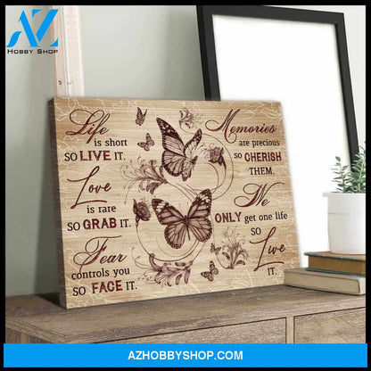 Beautiful Butterfly Canvas Live It Wall Art Decor