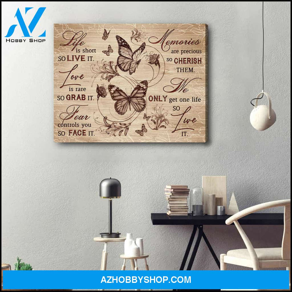 Beautiful Butterfly Canvas Live It Wall Art Decor