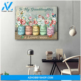 Top #36 Beautiful Butterfly Canvas To My Granddaughter Canvas Wall Art, Wall Decor Visual Art