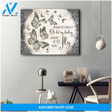 Beautiful Butterfly Canvas What If You Fly Wall Art Decor