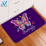 Beautiful Butterfly Door Mat