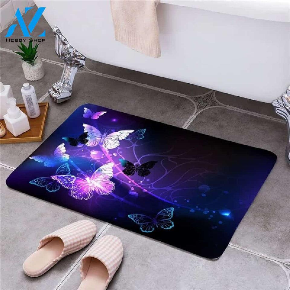 Beautiful Butterfly Doormat Indoor And Outdoor Mat Entrance Rug Sweet Home Decor Housewarming Gift Gift For Friend Family Butterflies Lovers