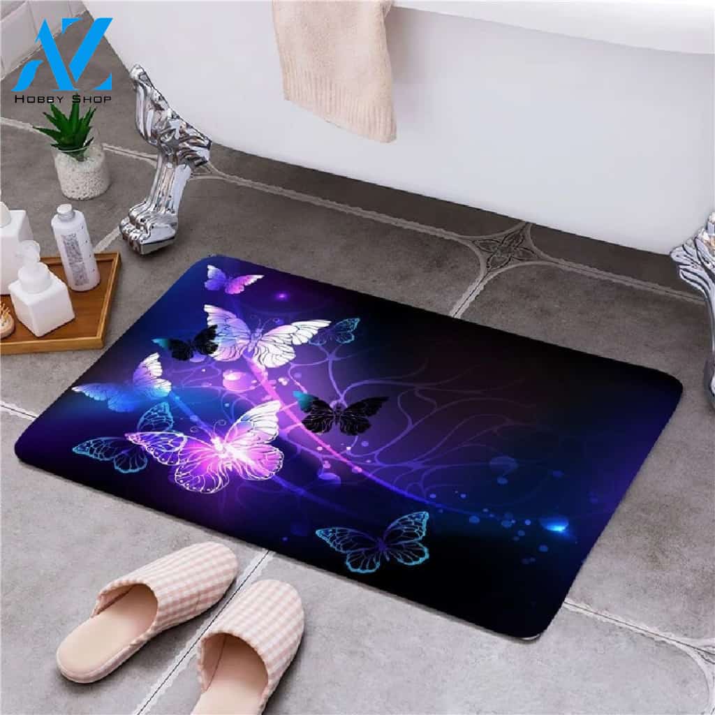 Beautiful Butterfly Doormat Indoor And Outdoor Mat Entrance Rug Sweet Home Decor Housewarming Gift Gift For Friend Family Butterflies Lovers
