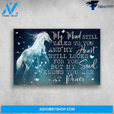 Beautiful Butterfly White Angel Horse My Mind Still Talks To You Canvas Christmas Gift Ideas