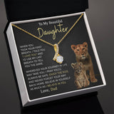 Beautiful Daughter Enjoy The Ride Alluring Beauty Petite Ribbon Necklace