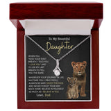 Beautiful Daughter Enjoy The Ride Alluring Beauty Petite Ribbon Necklace