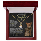 Beautiful Daughter Enjoy The Ride Alluring Beauty Petite Ribbon Necklace
