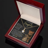 Beautiful Daughter Enjoy The Ride Alluring Beauty Petite Ribbon Necklace