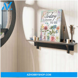 Beautiful Dragonfly Canvas Today I Choose To Be Happy Wall Art Decor