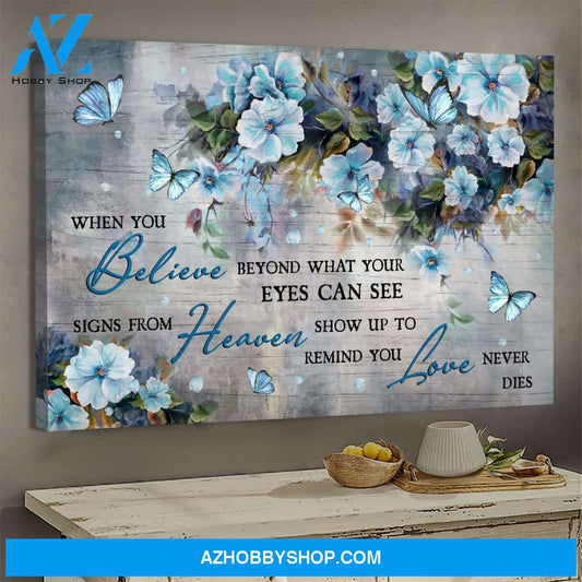 Beautiful flower - Signs from heaven show up to remind you love never dies - Heaven Landscape Canvas Prints - Wall Art