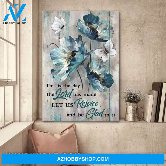 Beautiful flower - This is the day the Lord has made Jesus Portrait Canvas Prints, Wall Art