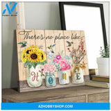 Beautiful Hummingbird Canvas There no place like home Wall Art Decor