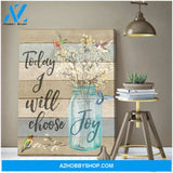 Beautiful Hummingbird Canvas Today I Choose Joy James Wall Art Decor