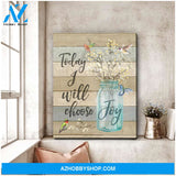 Beautiful Hummingbird Canvas Today I Choose Joy James Wall Art Decor