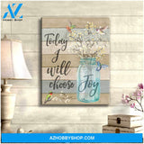 Beautiful Hummingbird Canvas Today I Choose Joy James Wall Art Decor