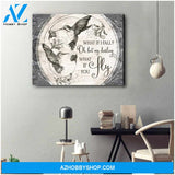 Beautiful Hummingbird Canvas What If You Fly Wall Art Decor