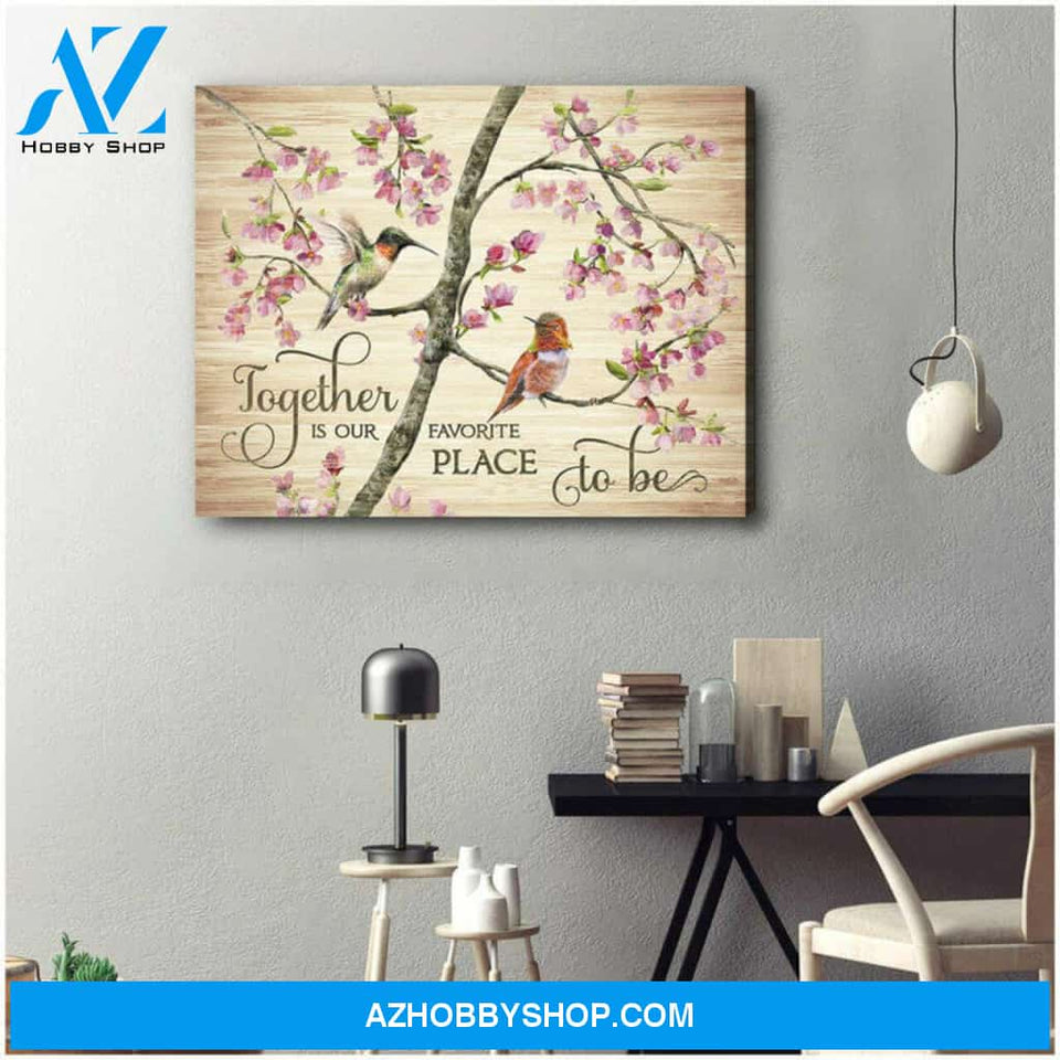 Beautiful Hummingbird Premium Canvas Wall Art
