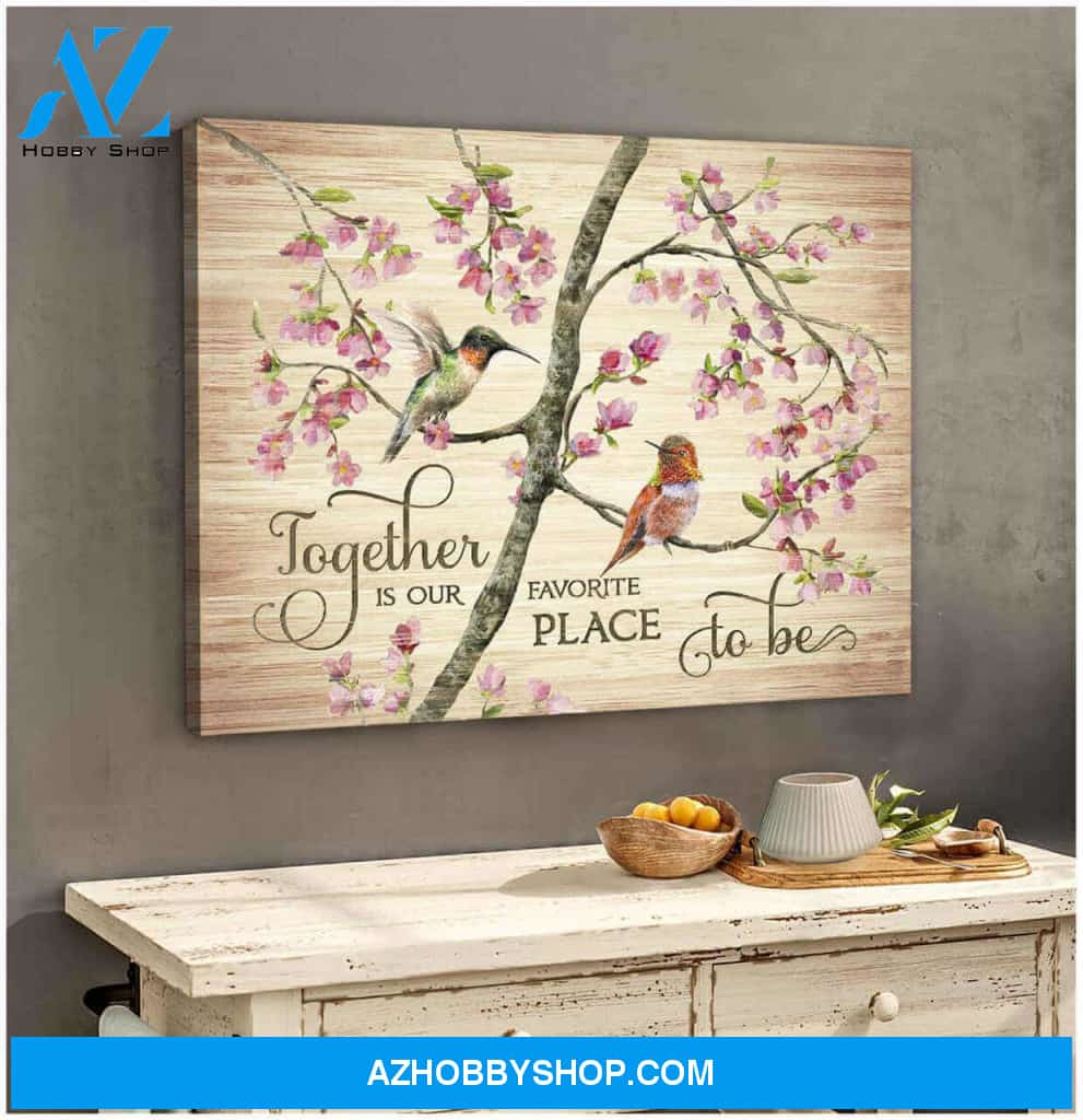 Beautiful Hummingbird Premium Canvas Wall Art