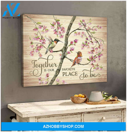 Beautiful Hummingbird Premium Canvas Wall Art