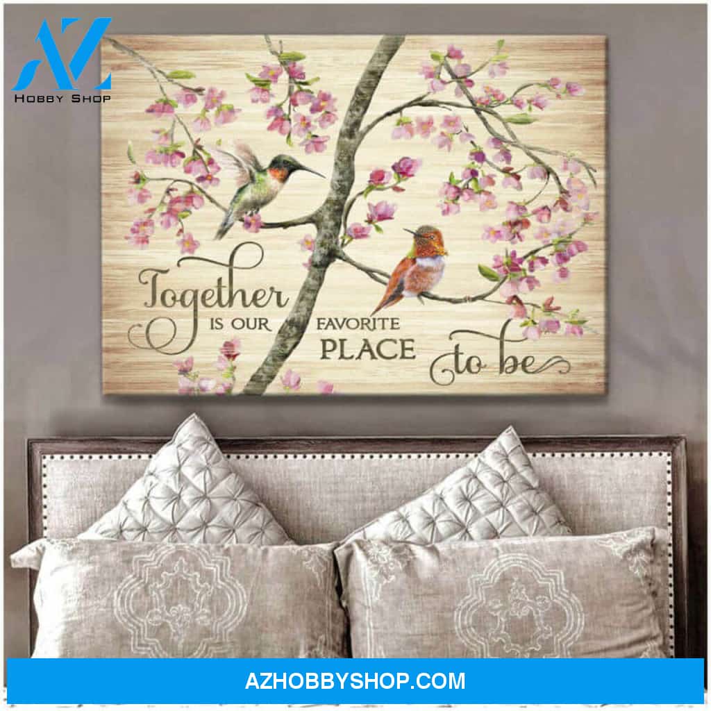 Beautiful Hummingbird Premium Canvas Wall Art