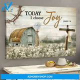 Beautiful life on farm - Today I choose joy 2 - Jesus Landscape Canvas Prints - Wall Art