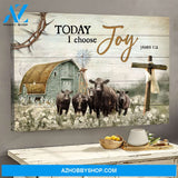 Beautiful life on farm - Today I choose joy - Jesus Landscape Canvas Prints - Wall Art