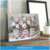 Beautiful Live by faith Butterfly Canvas Wall Art Decor