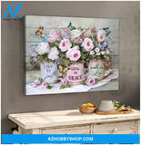 Beautiful Live by faith Butterfly Canvas Wall Art Decor