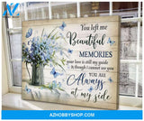 Zalooo Beautiful Memories Butterfly Wall Art Canvas