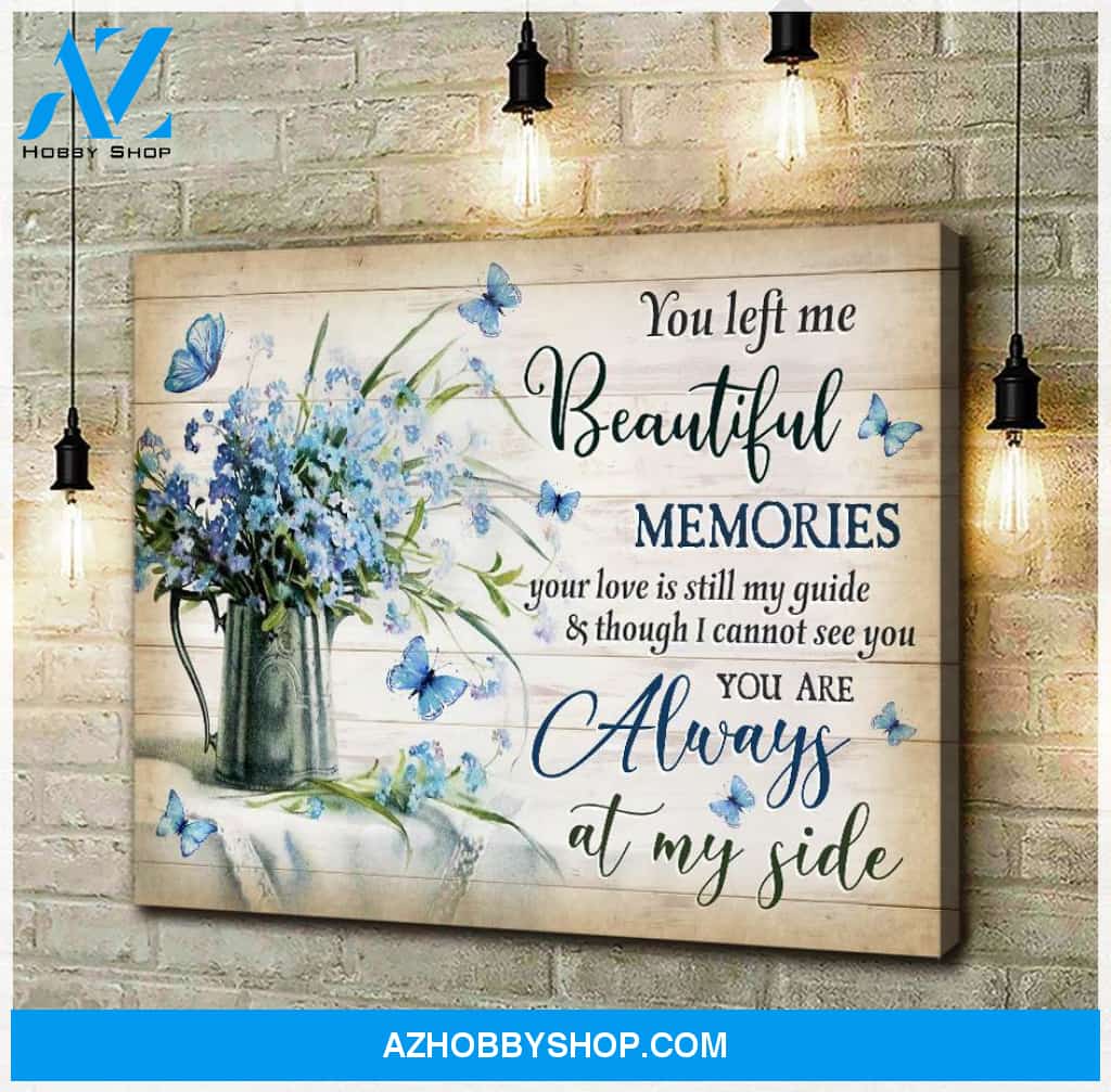 Zalooo Beautiful Memories Butterfly Wall Art Canvas
